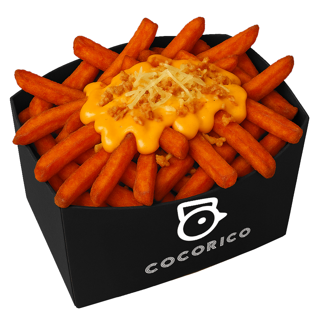 cheesy patate douce cocorico